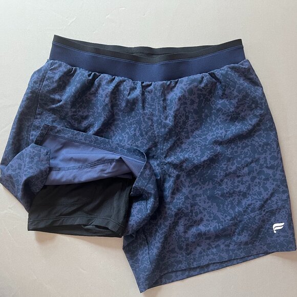 Blue Pattern Fabletics Shorts - Picture 3 of 5